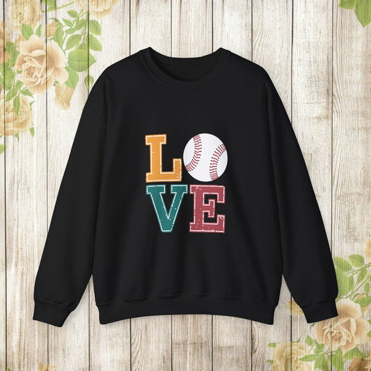 Love Baseball Illustration Sweatshirt