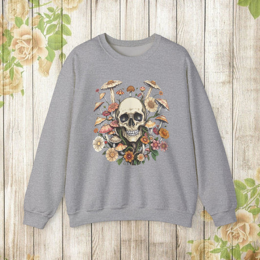 Skull Mushroom Flower Sweatshirt