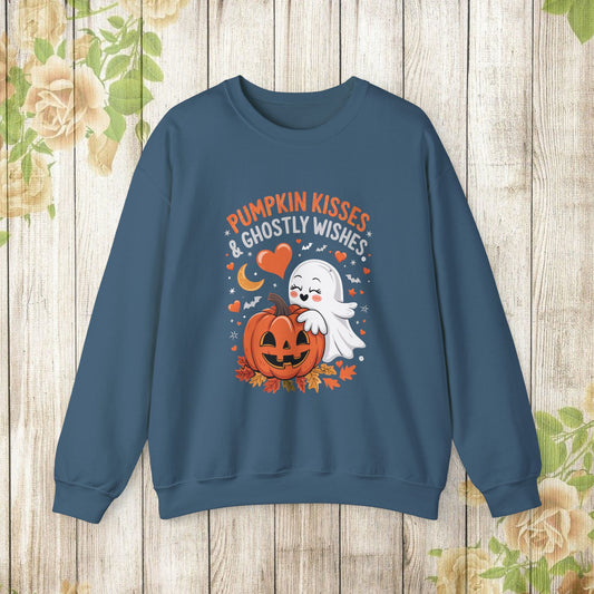 Pumpkin Kisses &  Ghostly Wishes Sweatshirt