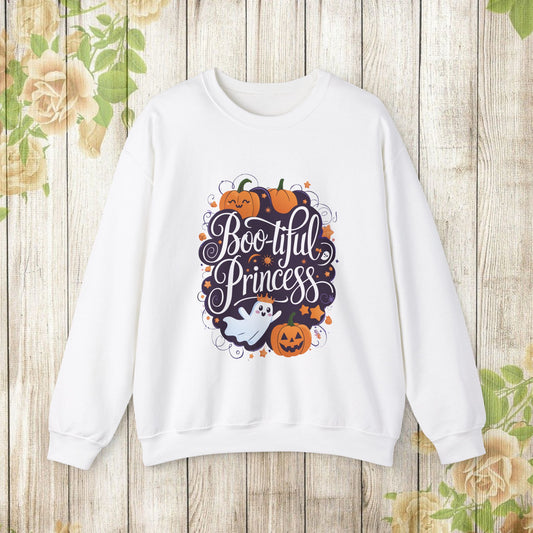 Pumpkin with Boo Princess Sweatshirt